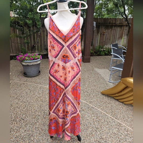 Free people Stevie Scarf Print Maxi Dress   XS - Picture 7 of 16